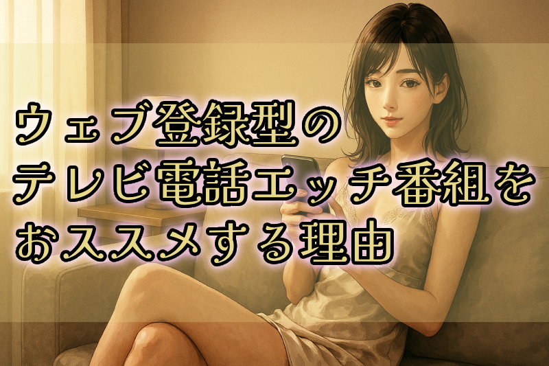 ウェブ登録型のテレビ電話エッチ番組をおススメする理由