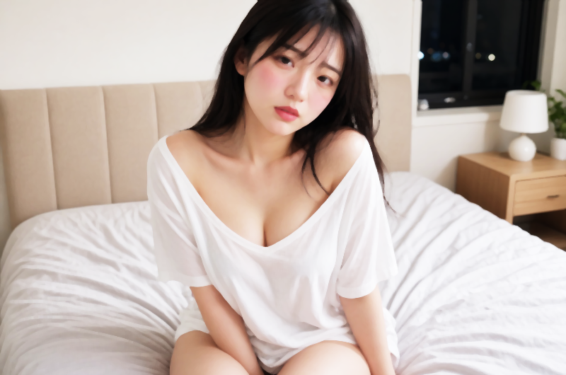 年上の職場仲間と夜のビデオ通話――無防備な姿から始まった秘密の相互見せ合いと絶頂
